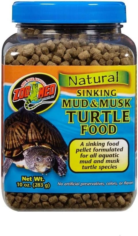 Zoo Med Laboratories Zoomed Mud & Musk Sinking Aquatic Turtle Food, 1 Count, One