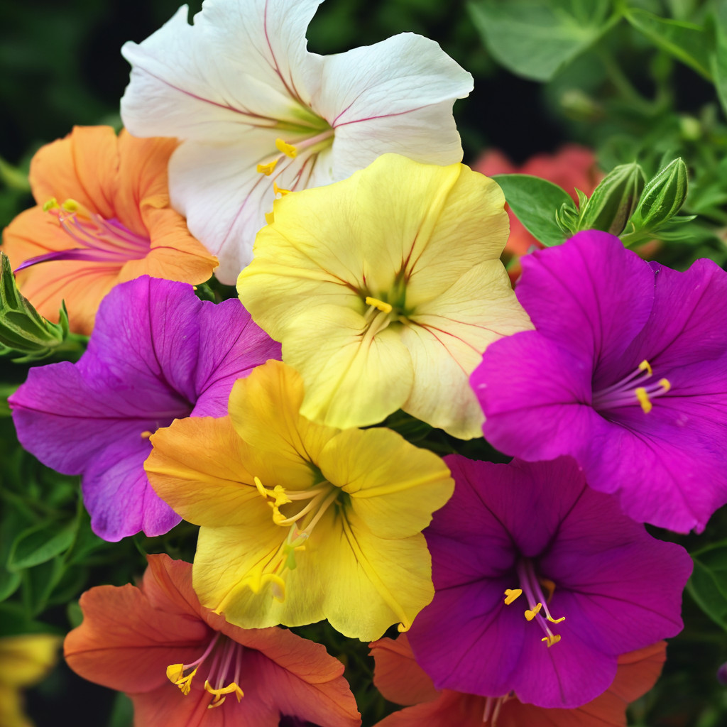 25 Four O’clock Flowers Seeds Mirabilis Seeds Flower Perennial “Dark Mixed”