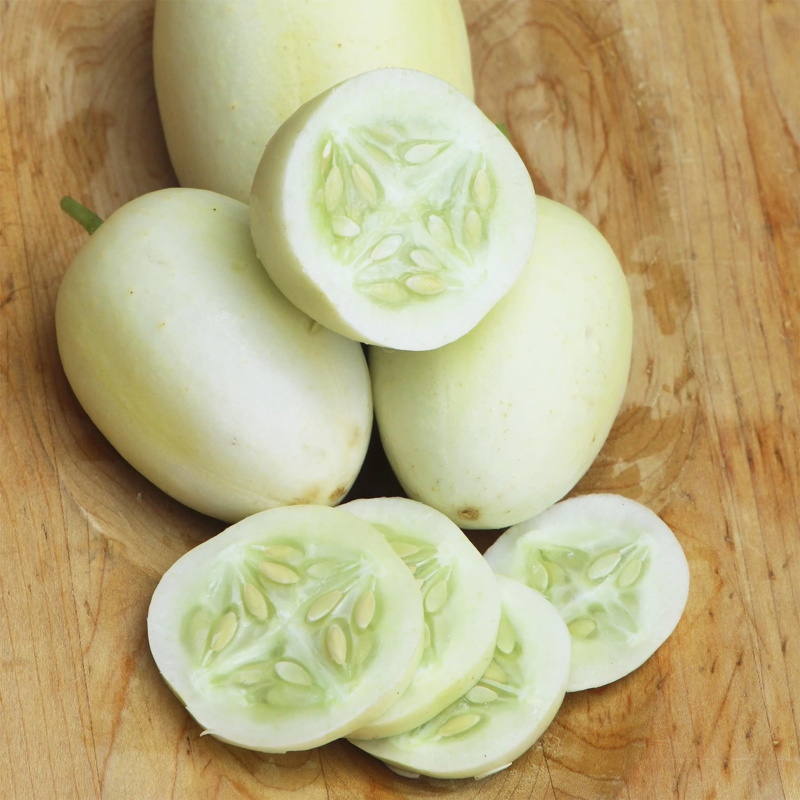 30+ Seed Dragon’s Egg Cucumber Seeds for Planting-Plant & Grow