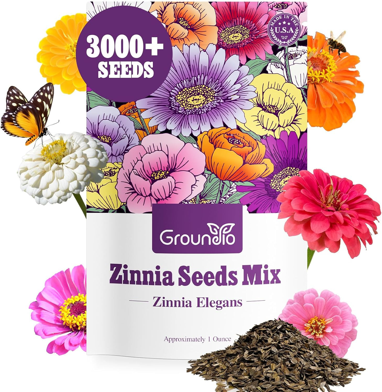 Black Eyed Susan Seeds, 7500+ Perennial Flower Seed to Plant Indoor & Outdoor, A