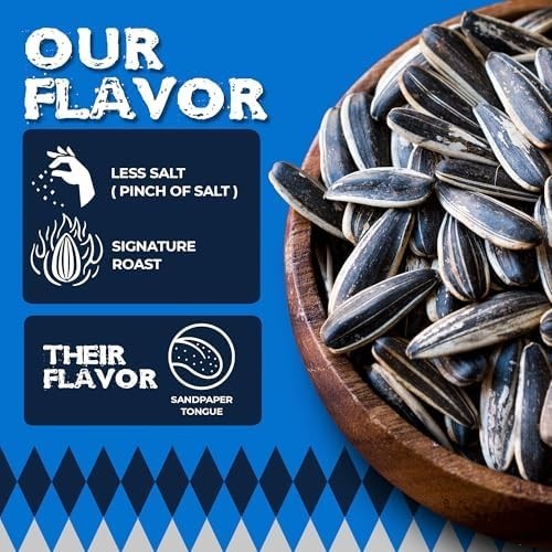 Low Sodium Sunflower Seeds Variety Pack – 36 x 1.5oz Jumbo Roasted Snacks, Keto