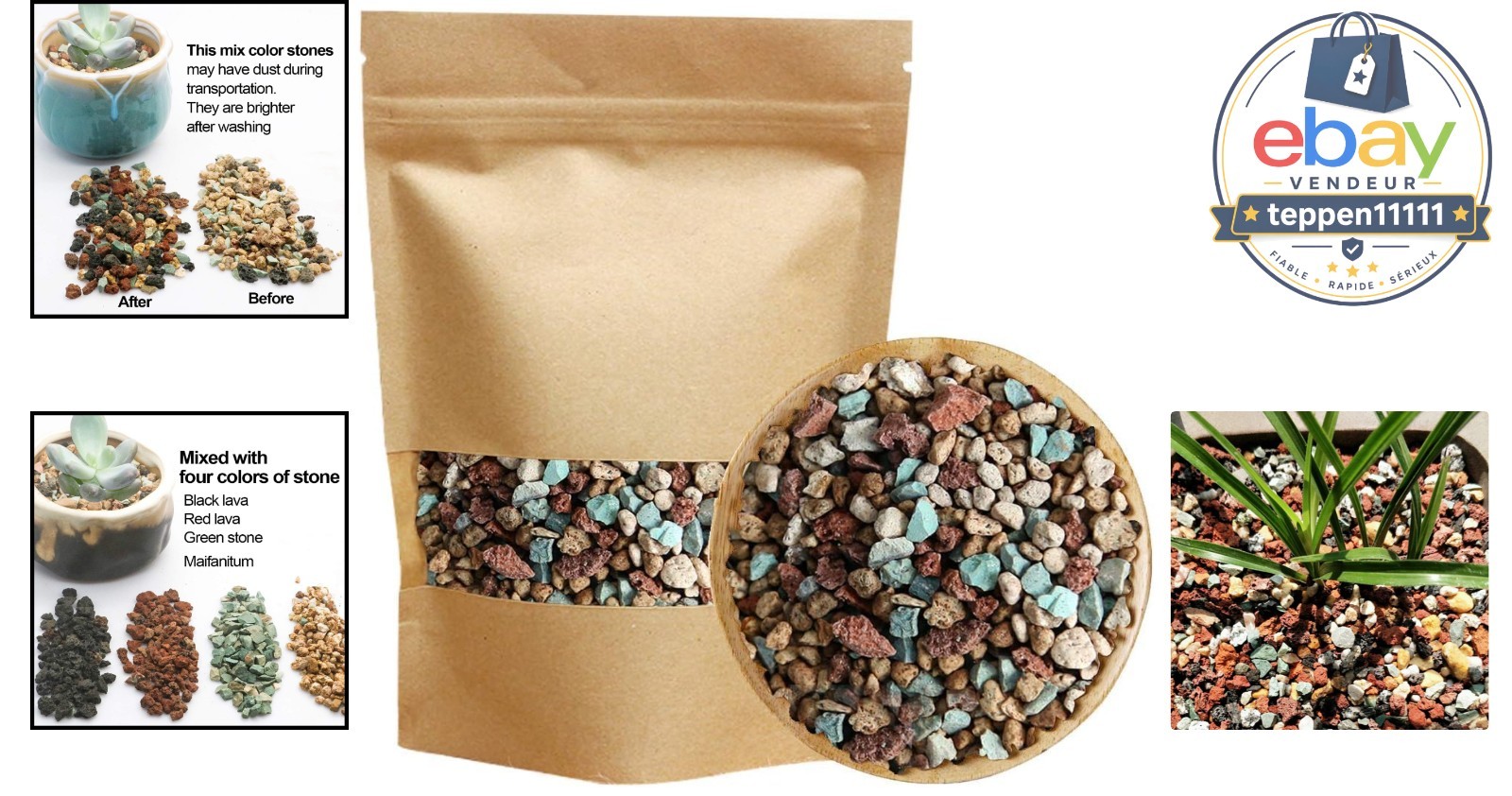 Horticultural Lava Pebbles Potting Soil Amendment 2.2lb