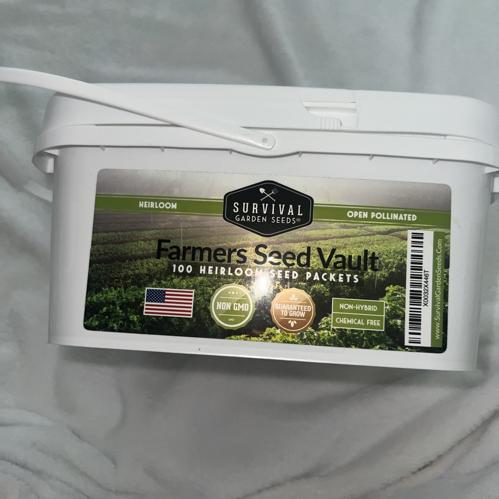 Farmers Seed Vault Survival Garden Seeds 100 Heirloom Seed Packets New Sealed