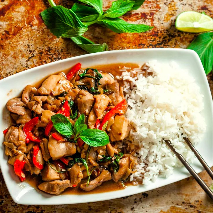Thai Basil Seeds | Horapha Krapao Lao USA Pho Asian Herb Seed 2024 Fast Shipping