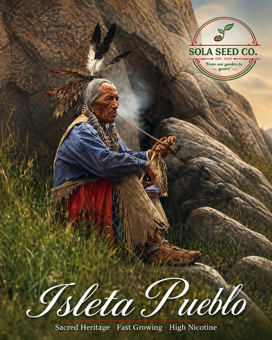 500 Isleta Pueblo Tobacco Seeds, Nicotiana rustica, Sacred Tobacco, FL Grown