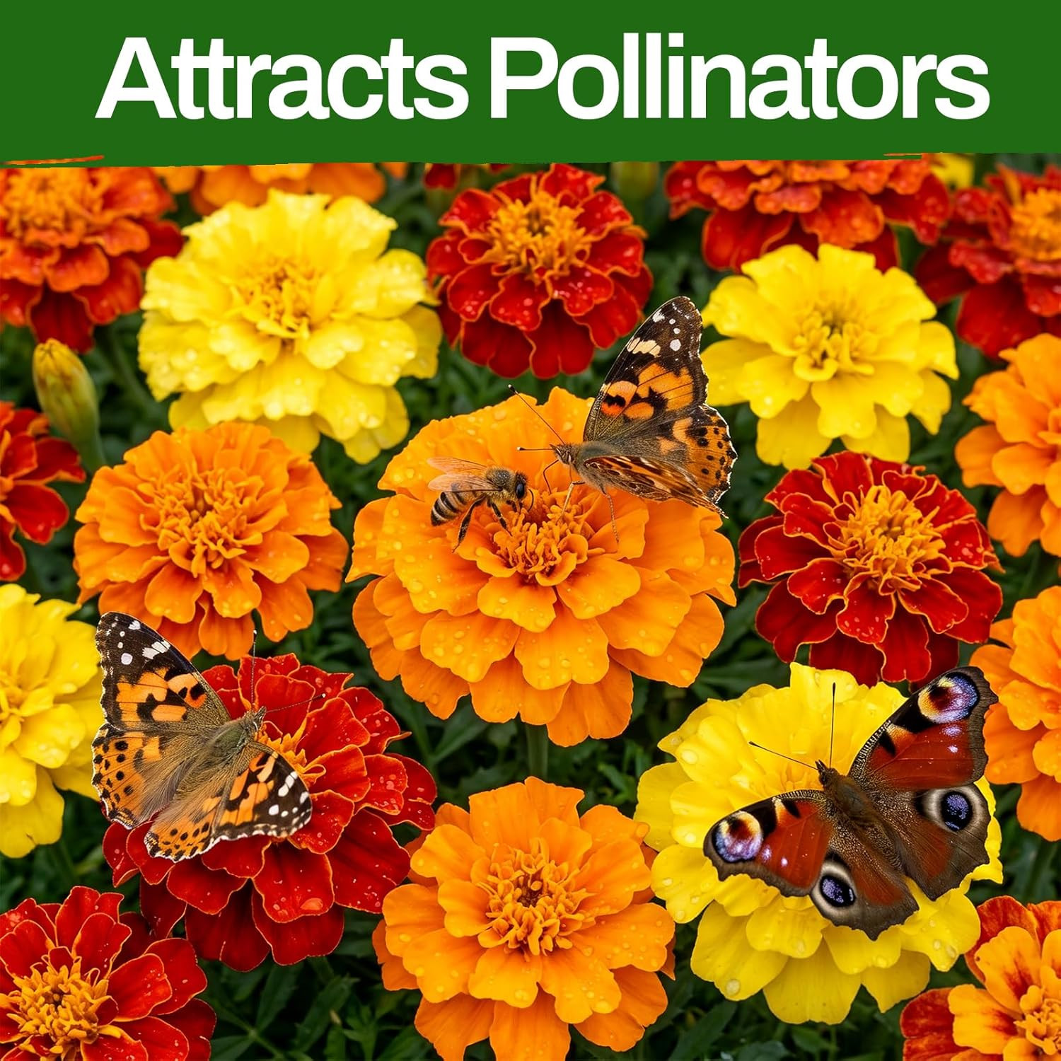 10 Varieties Flower Seeds in Individual Packs, 40000+ Non-Gmo Seeds Planting Ind