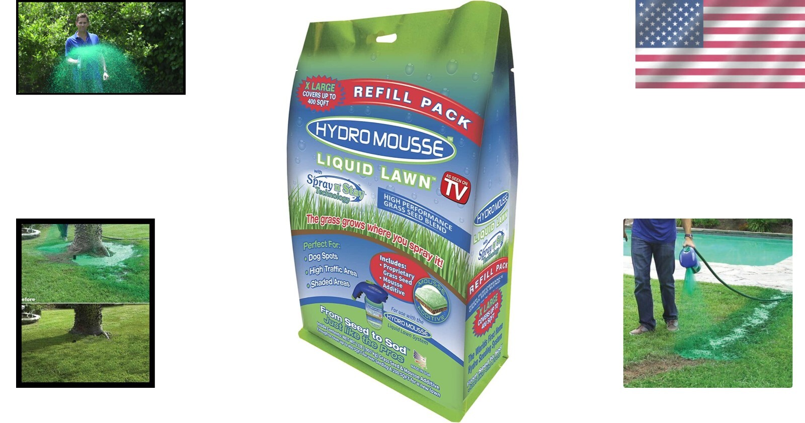 Eco-Friendly Liquid Lawn Refill Pack – Covers Up to 400 sq. ft. Effortlessly