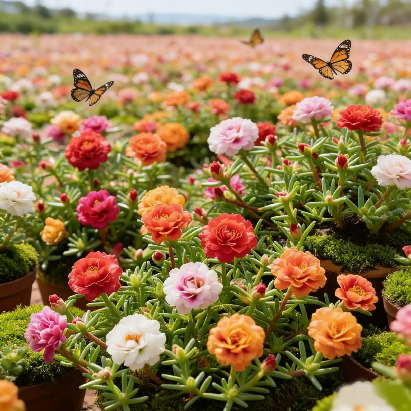 21000+ Double Moss Rose Seeds for Planting – Portulaca Grandiflora