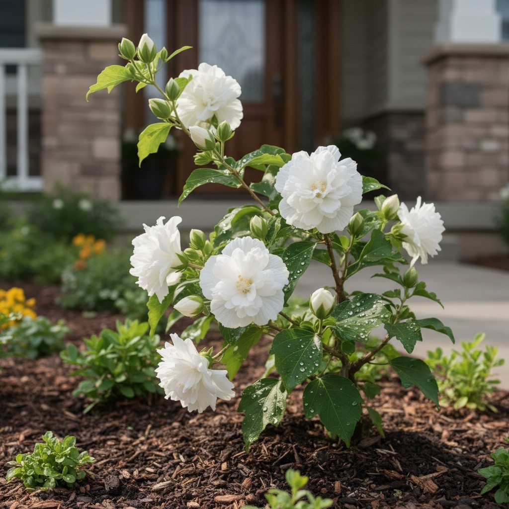 50 White Hibiscus Seeds – Double Blooms for Elegant Summer Garden Shrubs
