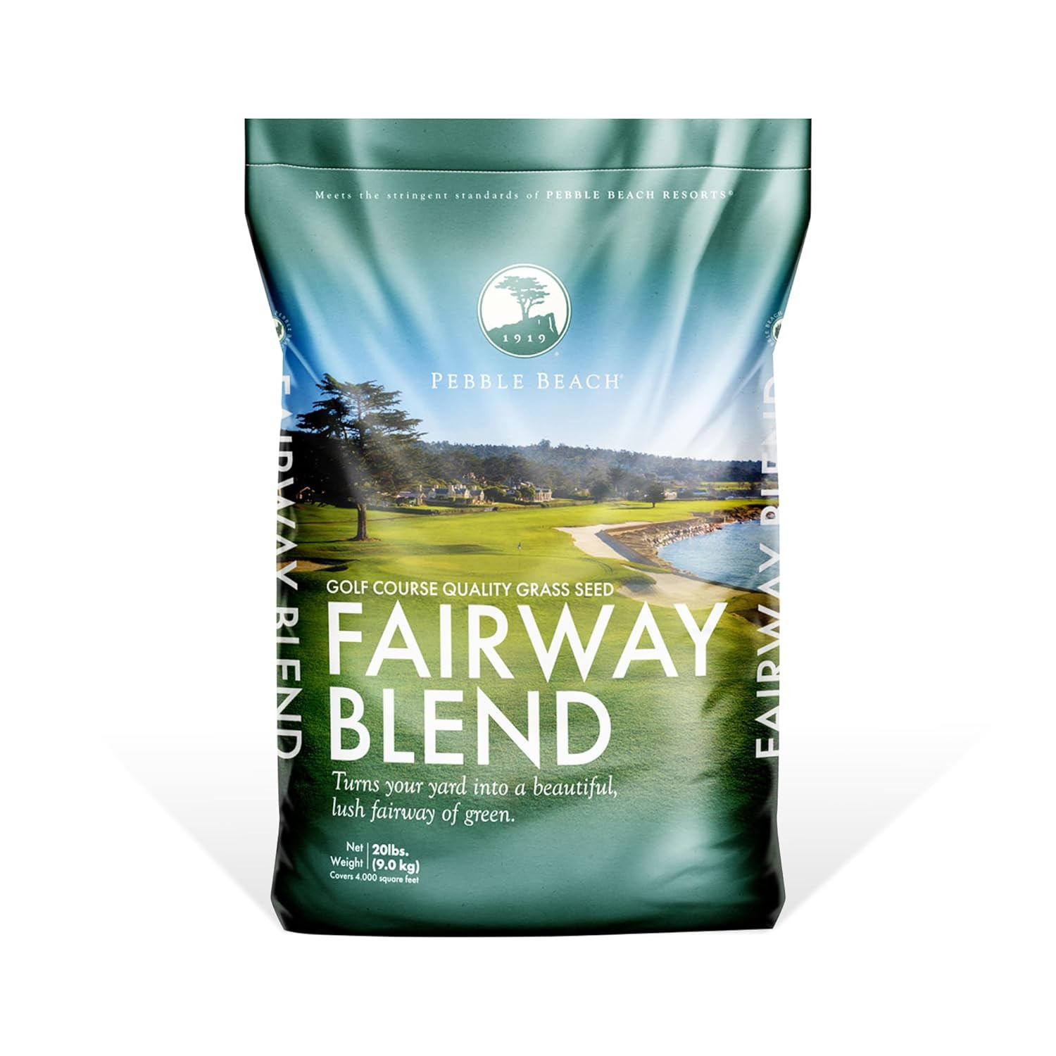 Pebble Beach Sun & Shade Grass Seed Mixture for Lawn Repair & Growth, Pebble Bea