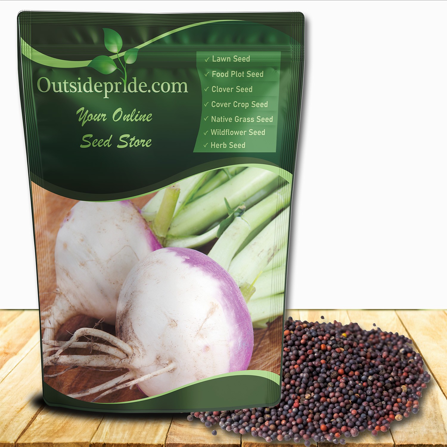 50 LBS Purple Top Turnip Seeds – Bulk Brassica Seed For Food Plots, Cover Crops