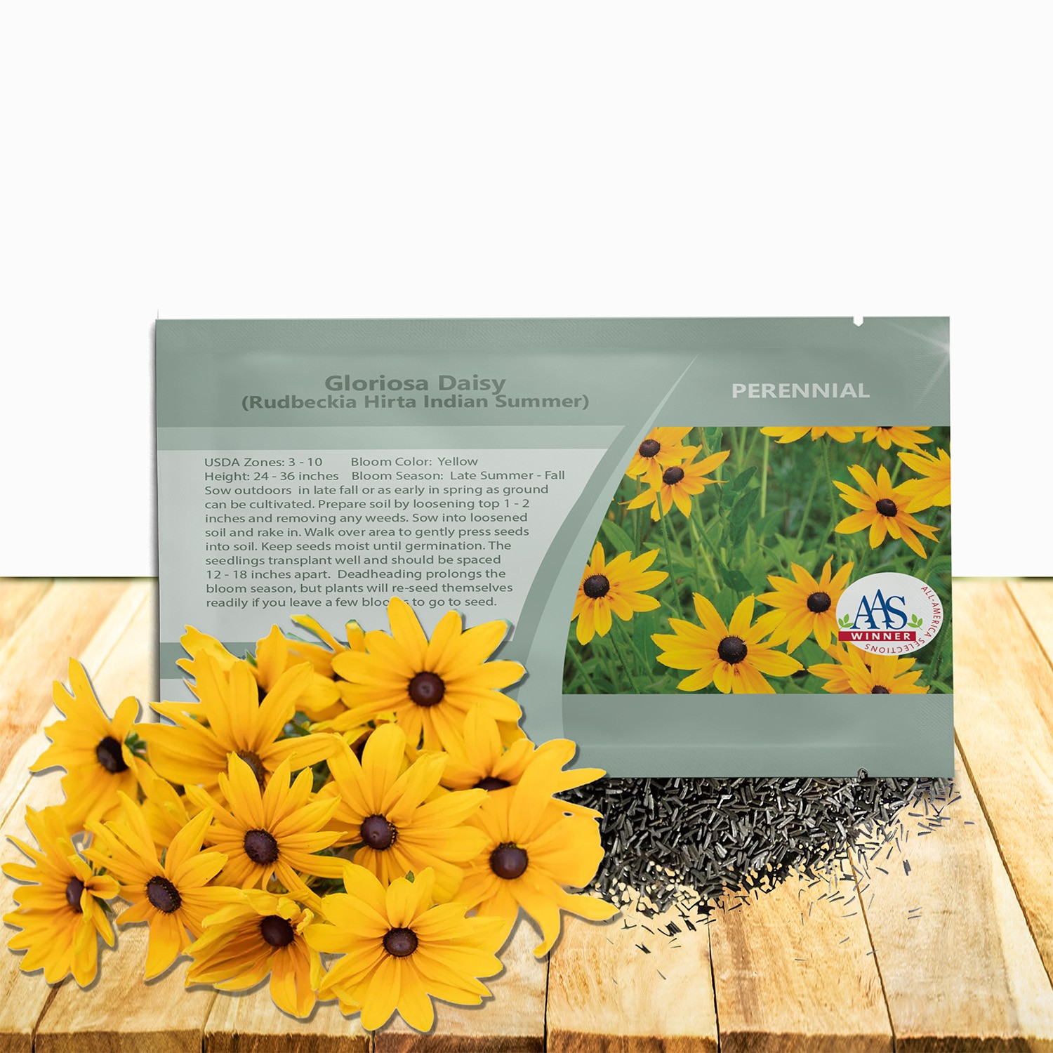 400 Seeds Rudbeckia Hirta Gloriosa Daisy Indian Summer – AAS Winner Flower