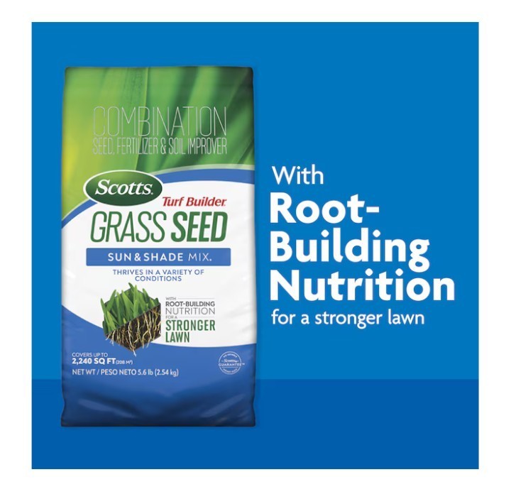 [FASH SALE] Scotts Turf Builder Grass Seed Mix Bundle 9.9 lb Mixed Blend New