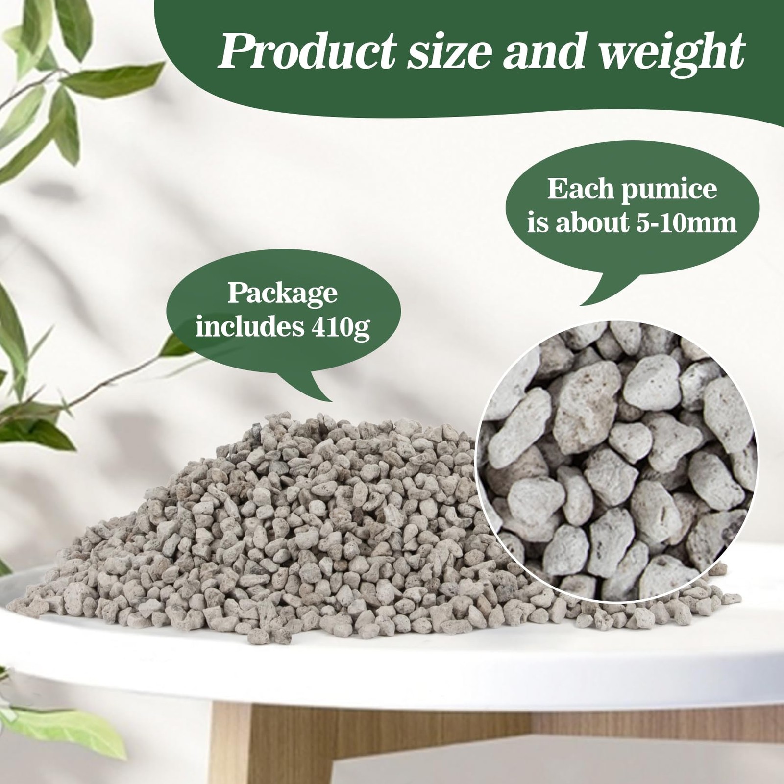 Sukh Horticultural Pumice Stone – for Plants Succulent Gray