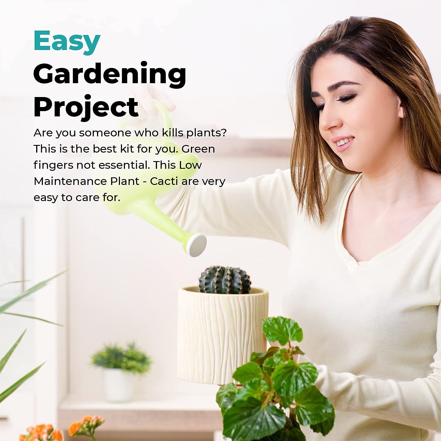 Cactus Kit Grow Your Own Seeds Starter | Plants, Cacuts