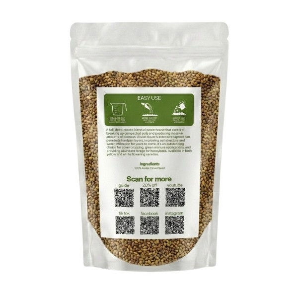 Old Cobblers Farm™ Wicked Tuff Turf Alsike Clover Seed – Pasture, Grazing, Lawn