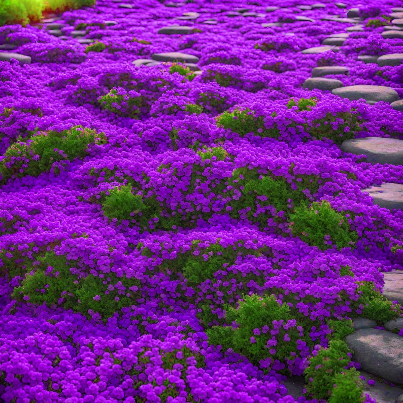 Thymus Serpyllum Purple Creeping Thyme. 2000 Seeds. Free Shipping!