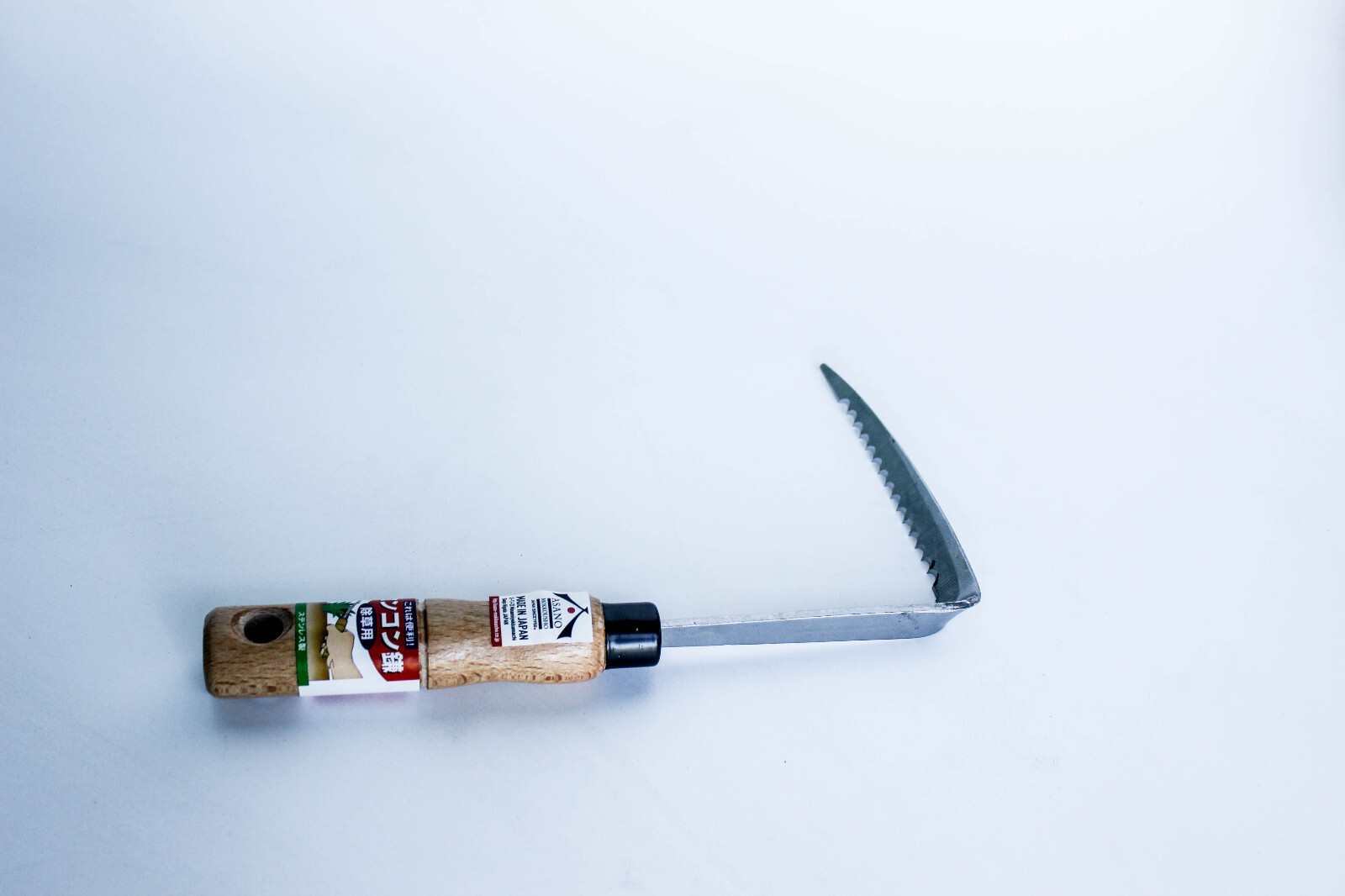 Japanese scythe, 4″ blade, 4.25″L, twisted angle, useful of overgrown repotting
