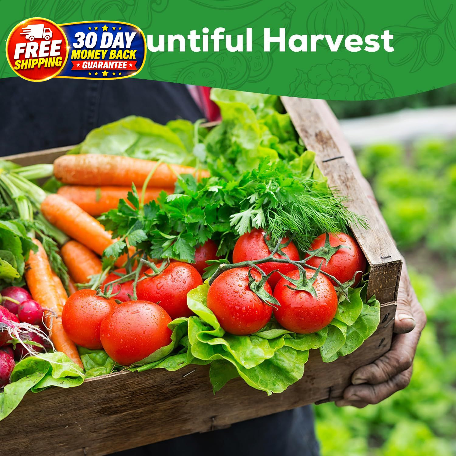 30 Heirloom Vegetable Seeds for Planting, 12,000+ Garden 30-Pack