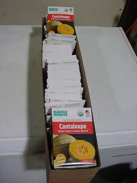 BACK TO ROOTS ORGANIC CANTALOUPE SEED 175 PKGS. non GMO