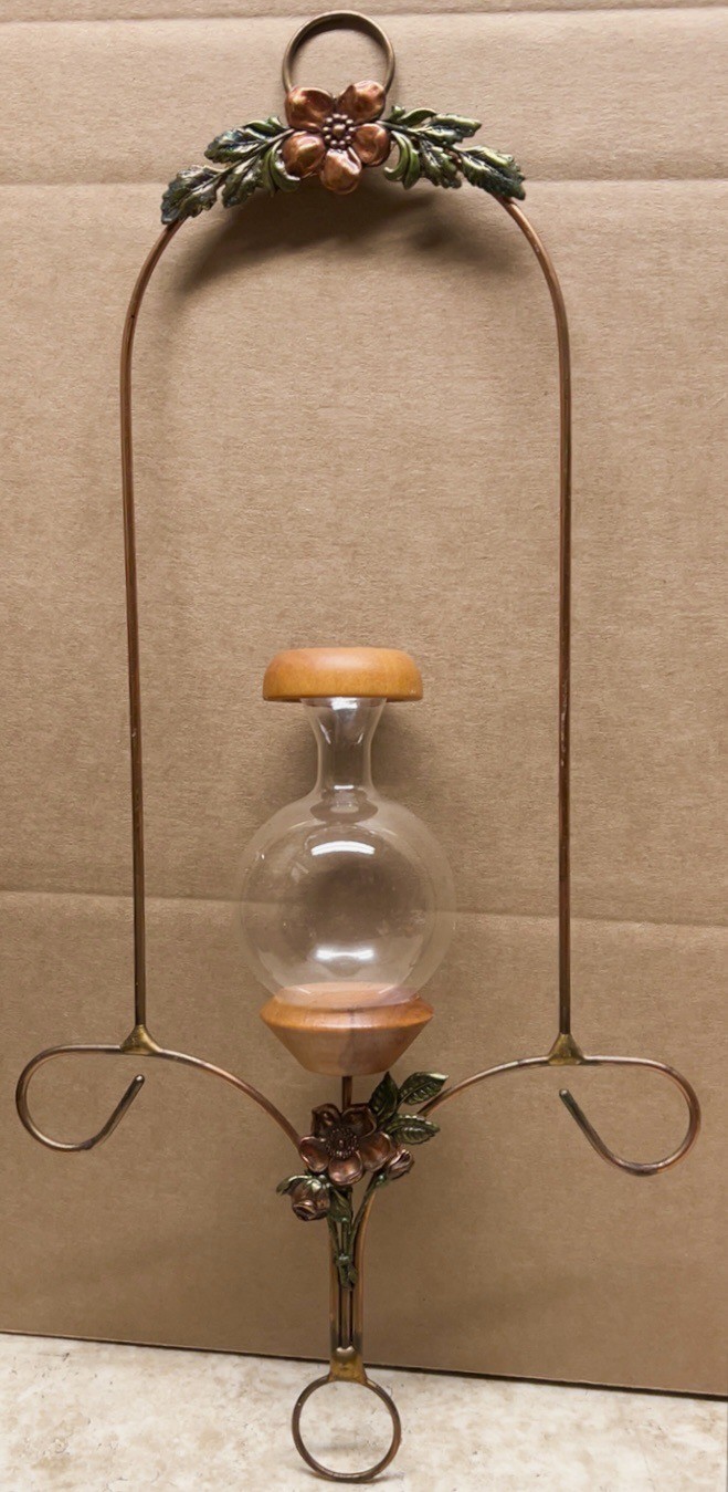 Hanging Copper Floral Southern Roots Plant Rooter – Propagation – Handmade Nice!