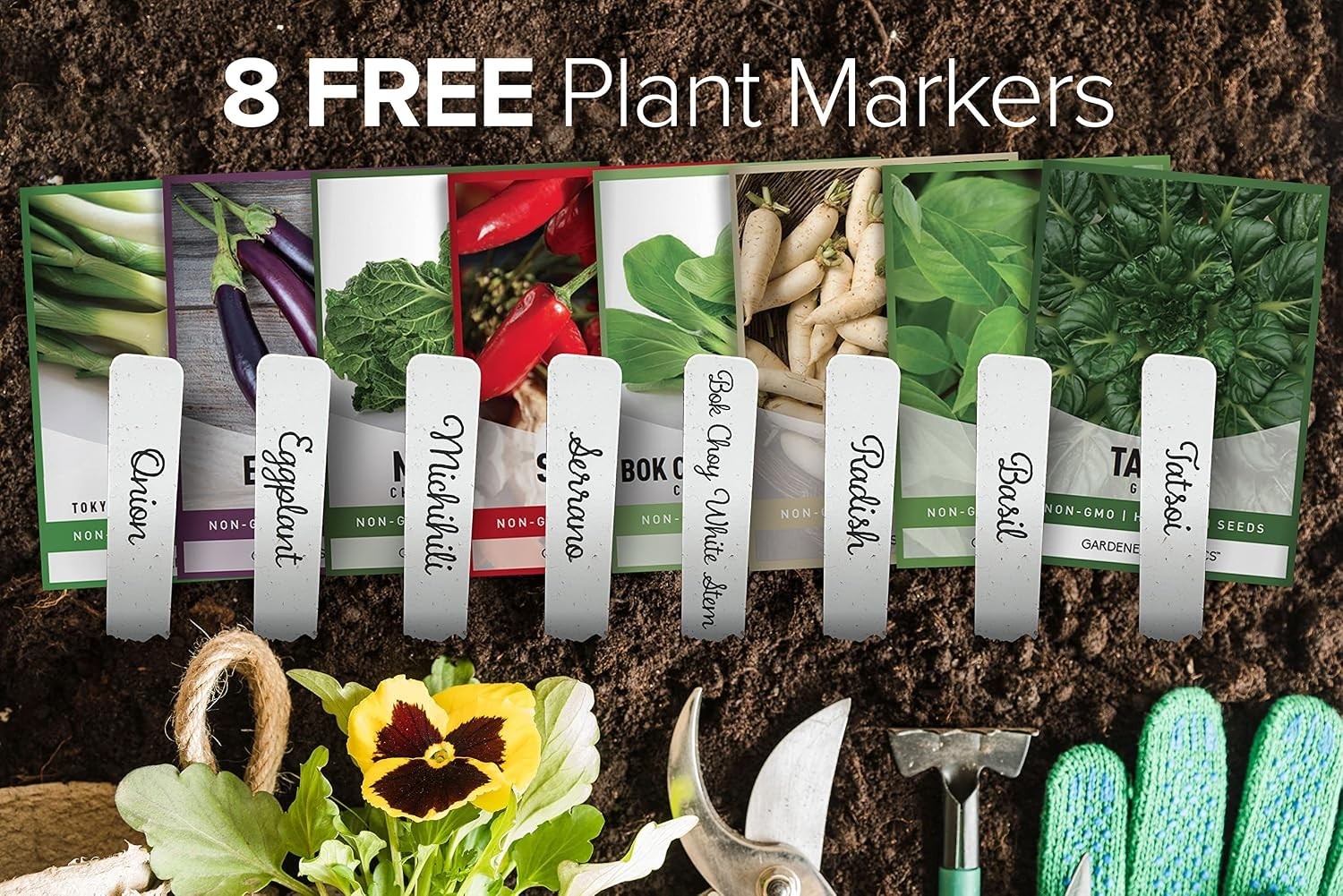 Non-GMO Heirloom Asian Vegetable Seeds – 8 Varieties