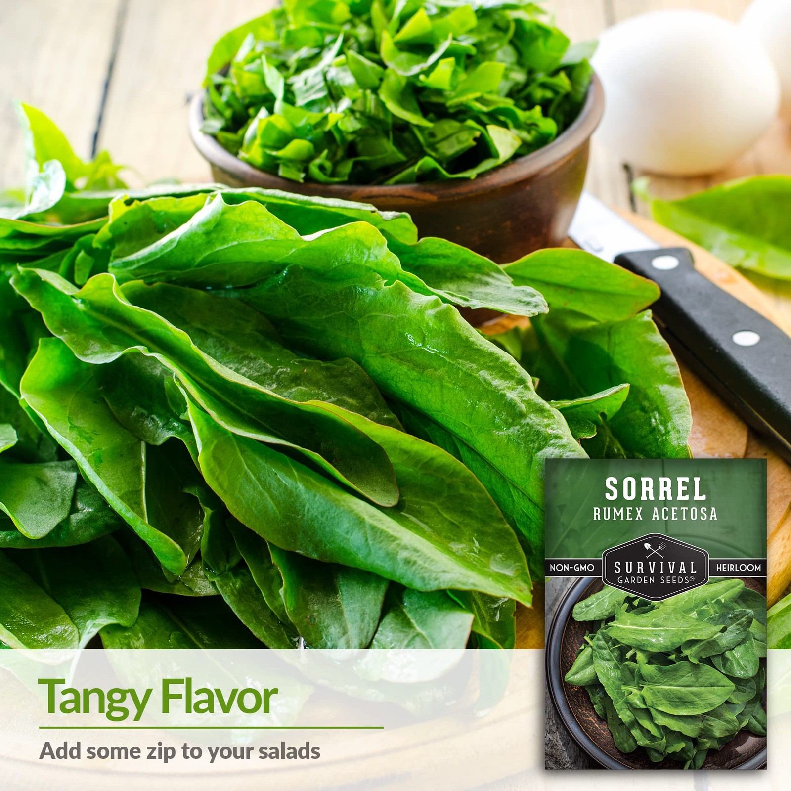 Sorrel Seeds for Planting – Large Leaf Garden – Cool Weather…