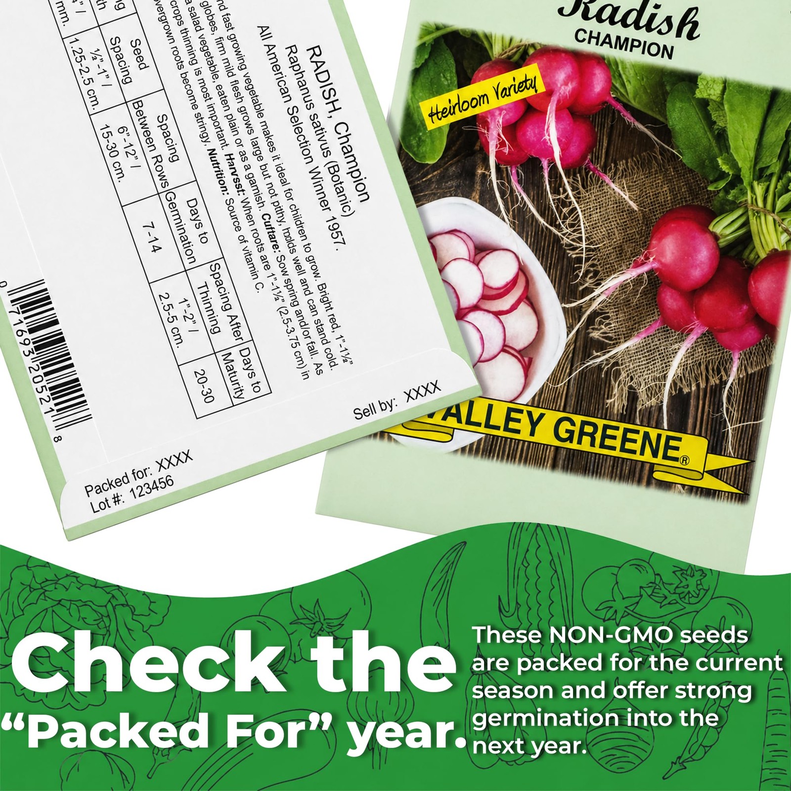 30 Packs of Deluxe Valley Greene Heirloom 30 different varieties, Brown