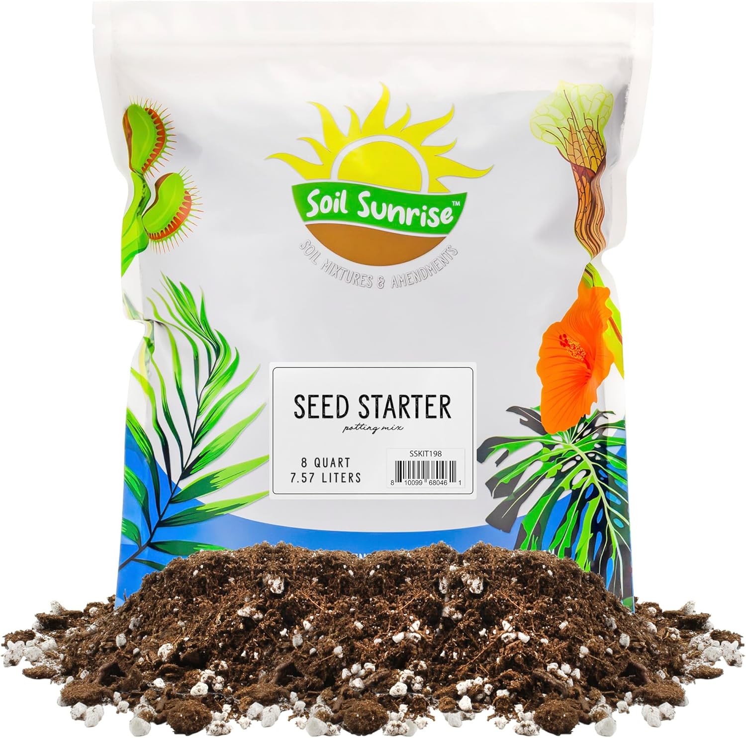 All Natural Seed Starting Mix (8 Quarts), Expert Grade Starter 8 Quarts