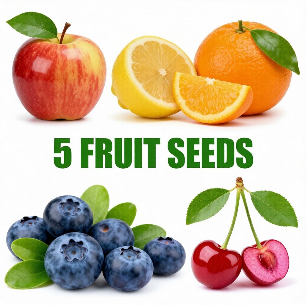 Mixrug Mix Dwarf Bonsai Fruit Tree Seeds for Planting, 40+ Apples Mixed