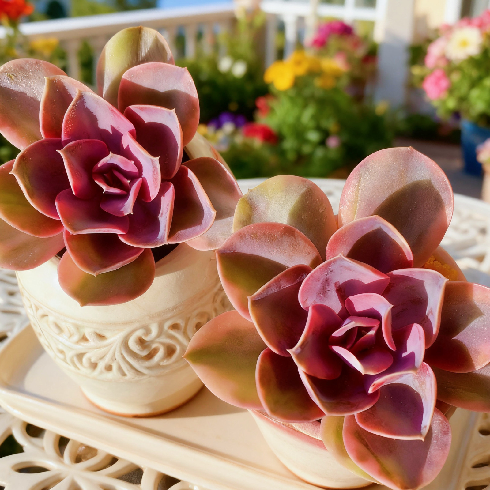 Echeveria Rainbow Succulent Plants, 3″ Green Imported Live Succulent