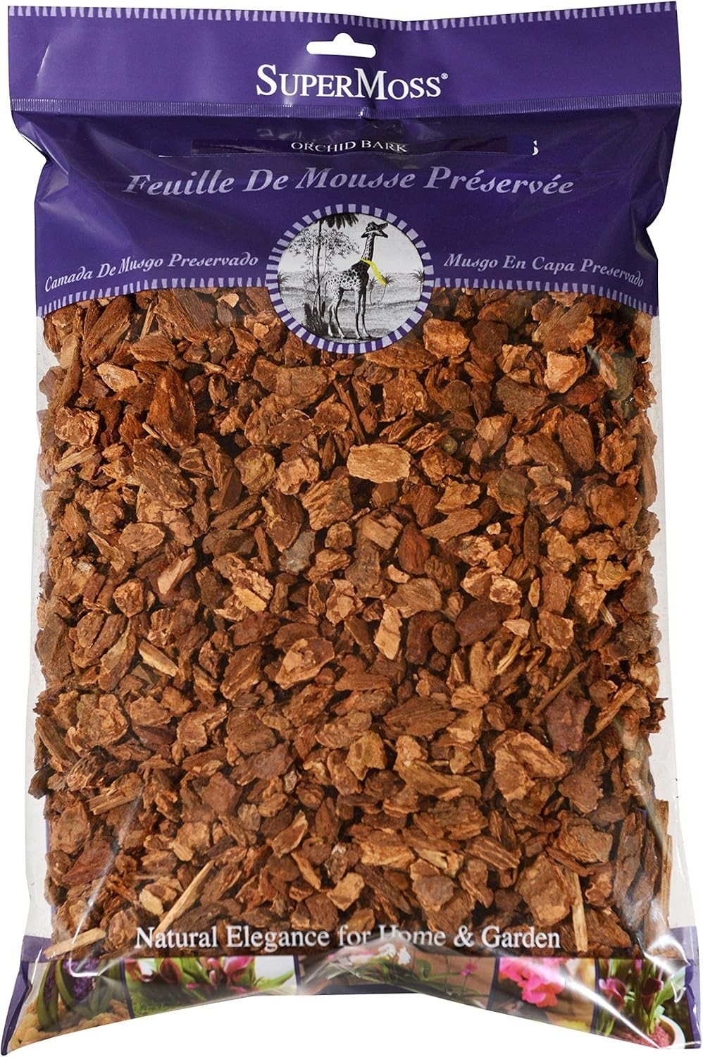 Natural Orchid Potting Bark, 4 Quarts