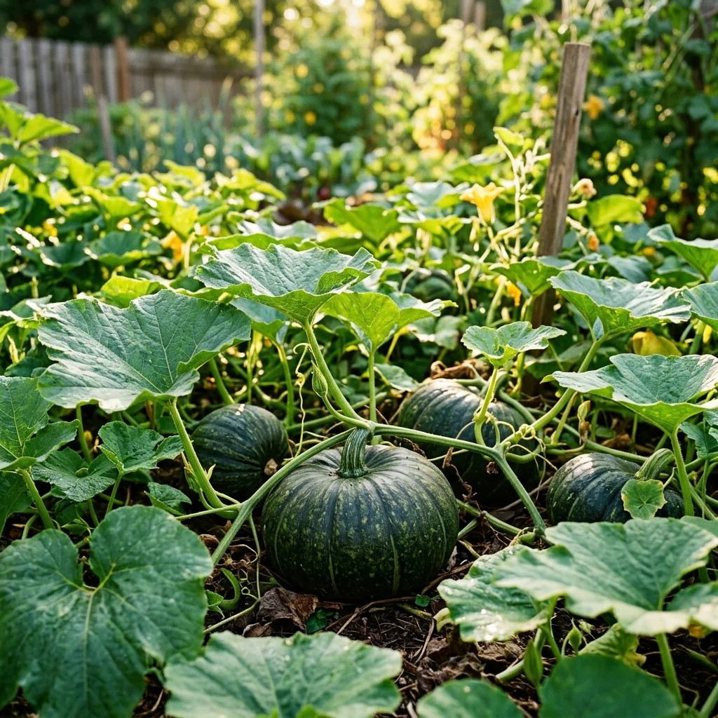 15 Japanese Kabocha Squash Seeds – Sweet Green Pumpkin Seeds for Planting