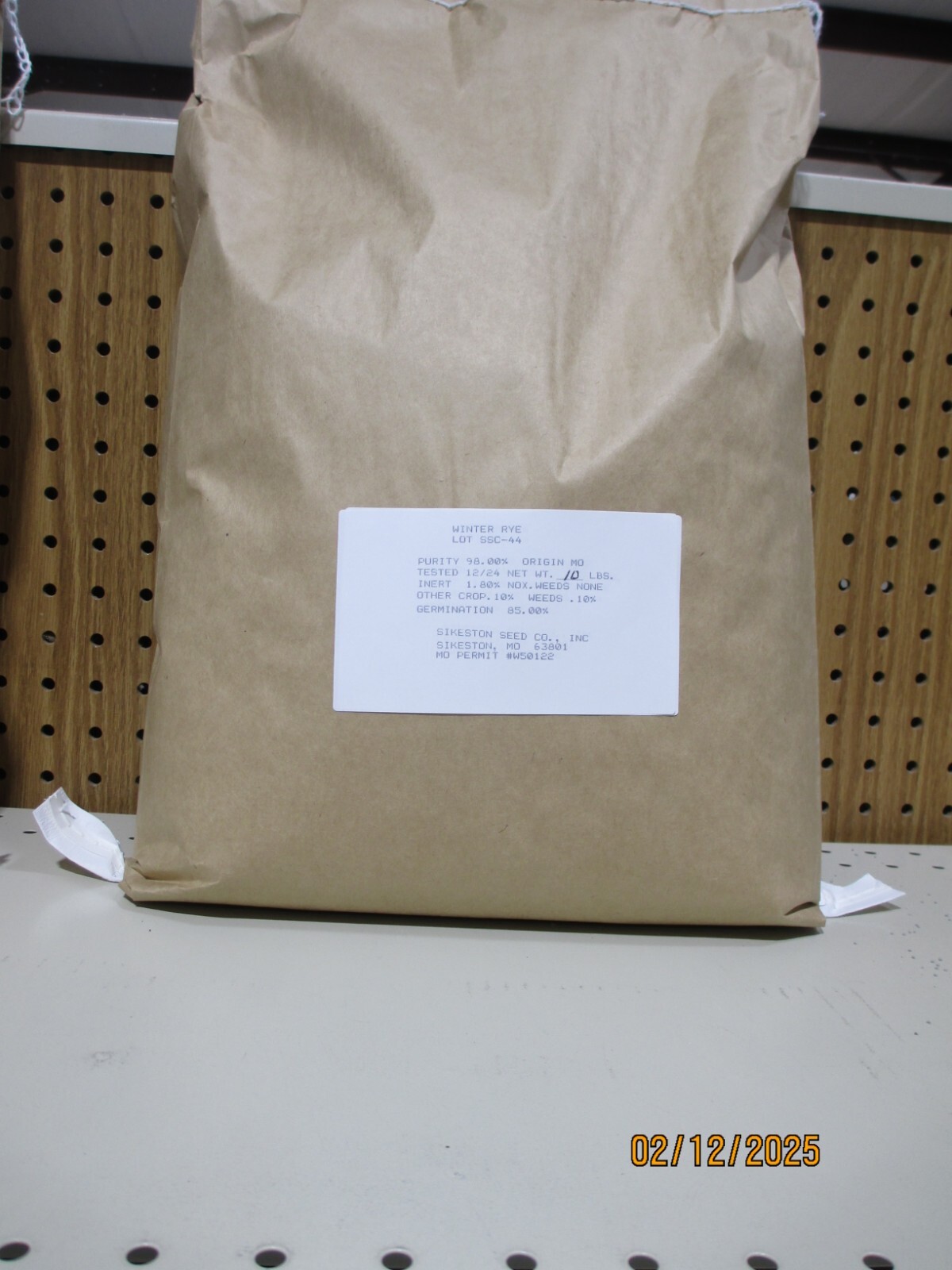 10 LBS WINTER RYE SEED Deer Food Plot Garden Cover Crop Horse Cattle Pasture
