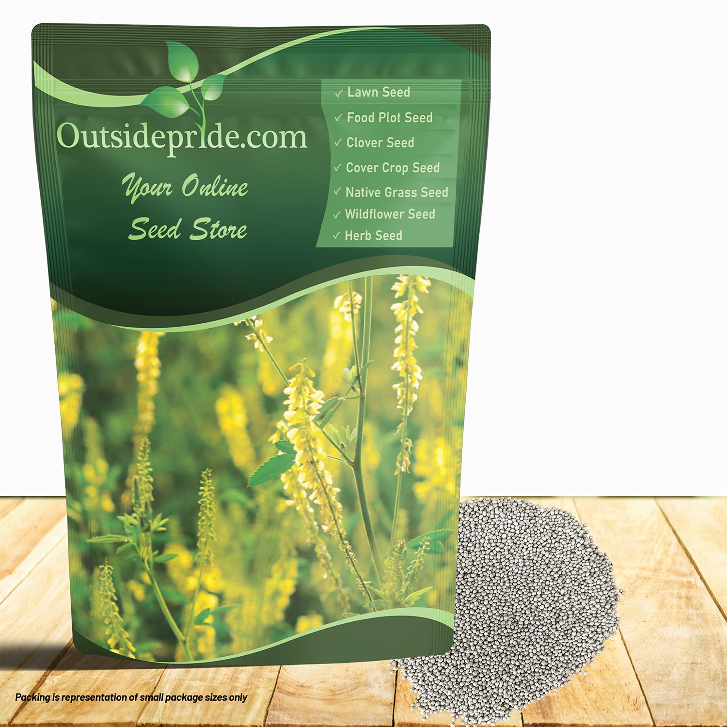 5 LBS – Inoculated Drought Tolerant Bulk Yellow Sweet Clover Seeds – Great