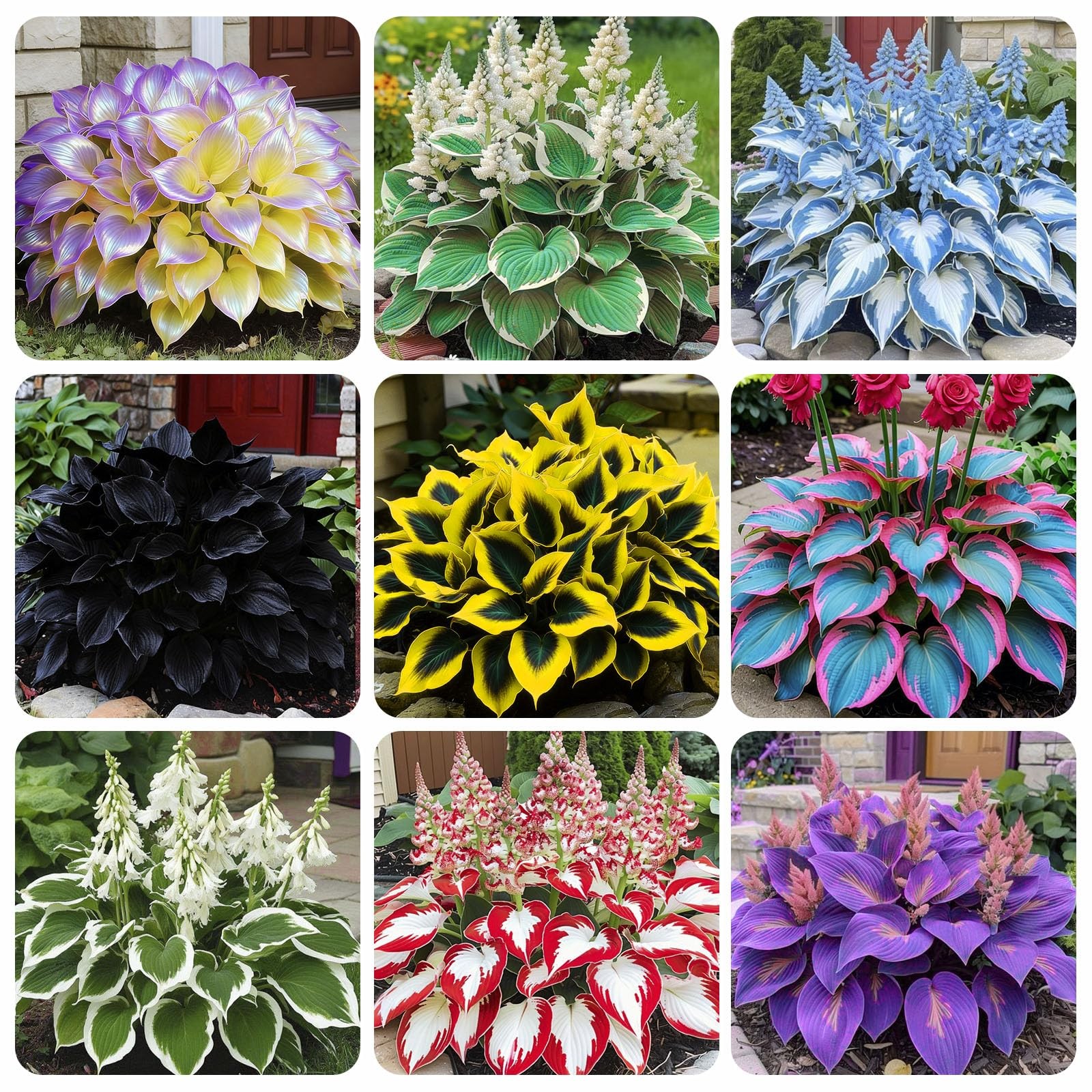 220+ Mixed Rare Hosta Seeds for Planting-Attract Pollinators Perennial Garden De