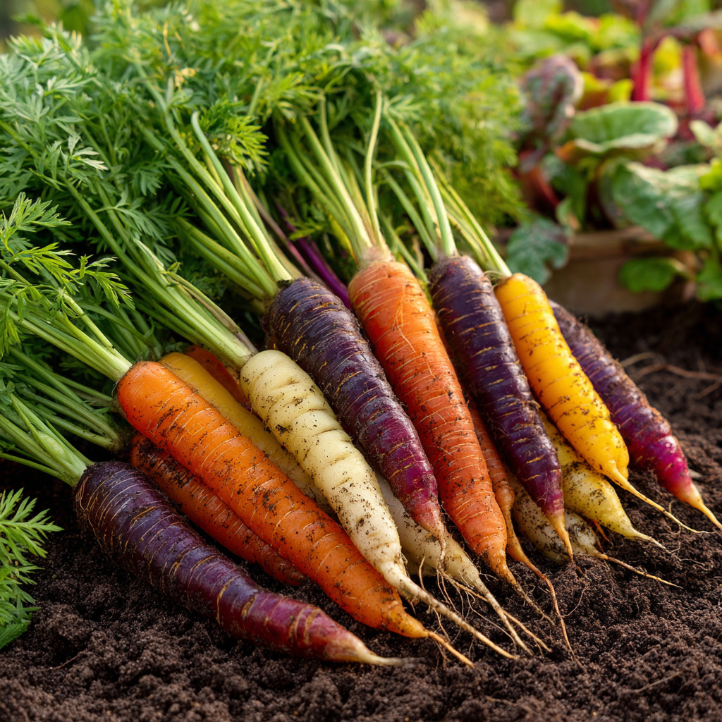 Rainbow Carrot 150 Seeds: Heirloom Mix for Colorful Gardens