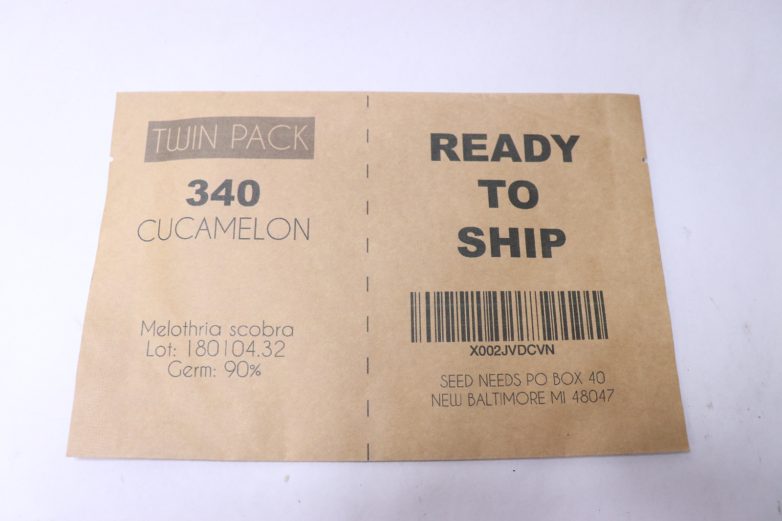Seed Needs Twin Pack Cucamelon/Mexican Sour Gherkin Melothria Scobra