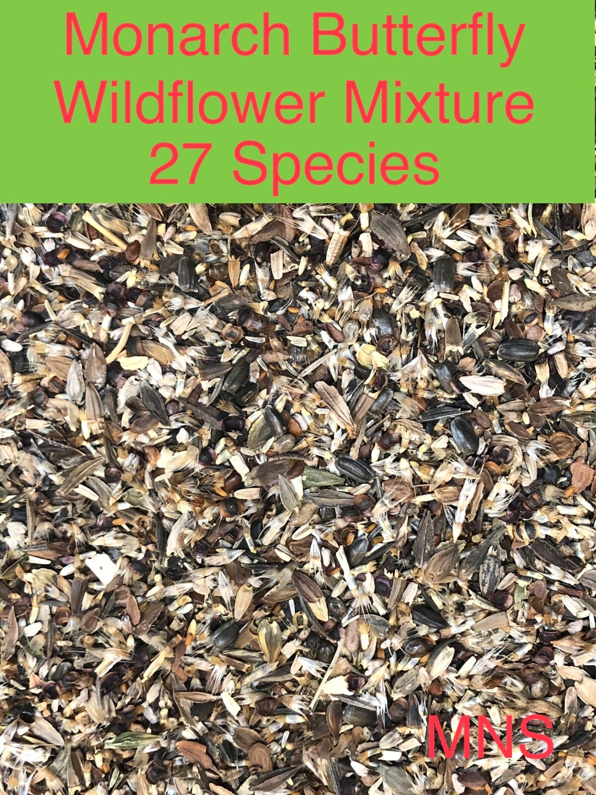 Wildflower Mix MONARCH BUTTERFLY 27 Heirloom Flower Species w/Milkweed 500 Seeds