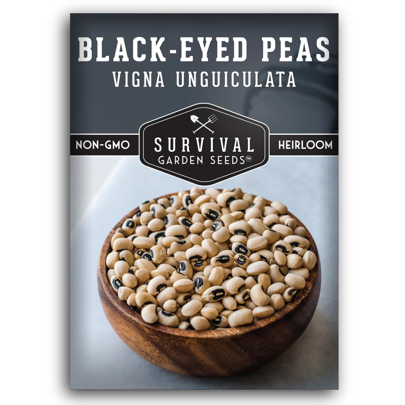 Black Eyed Pea Seeds for Planting – Heirloom Non-GMO Cowpea Variety – cream