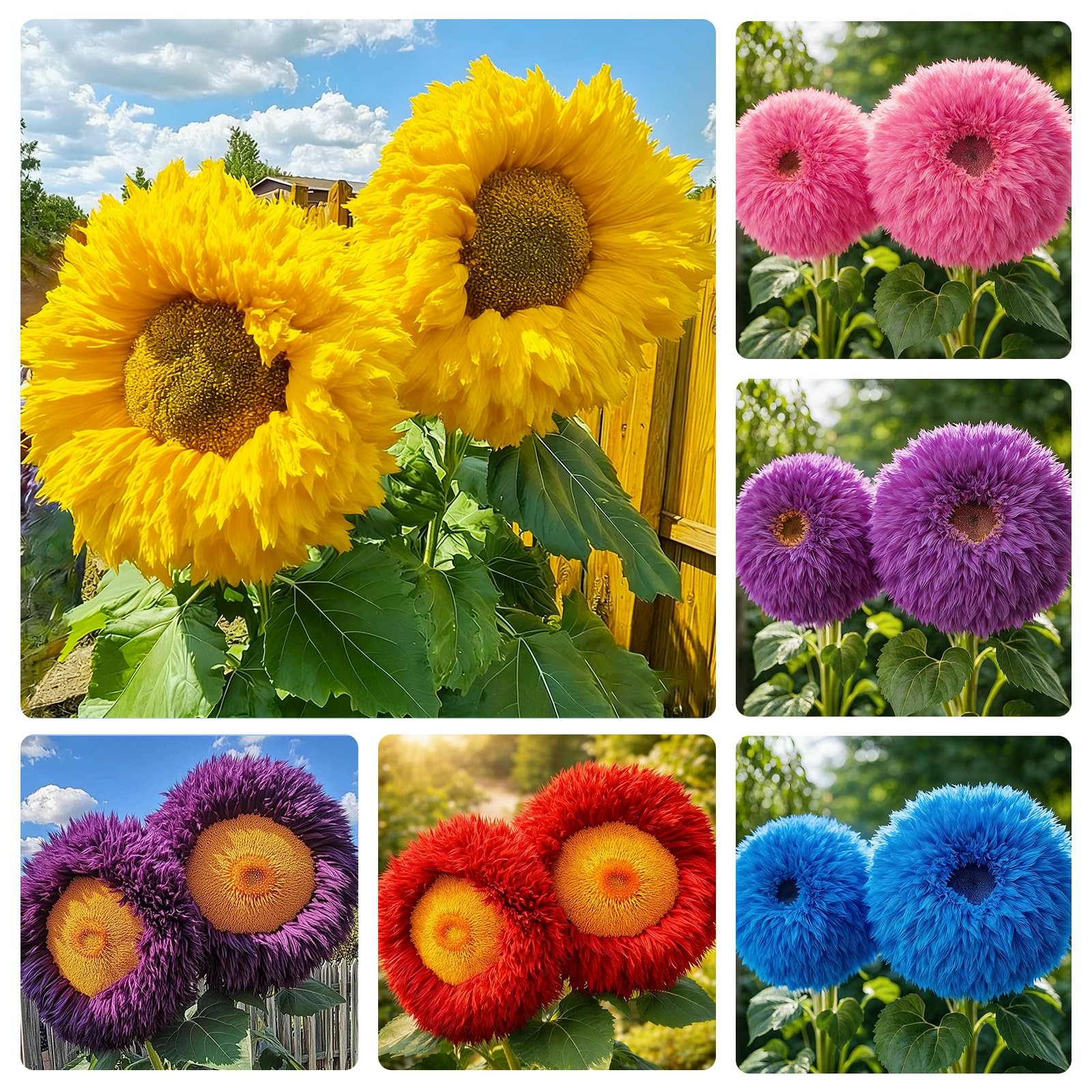 95+ Sunflower Seeds to Plant – Heirloom and Non-GMO Teddy Bear Sunflower…