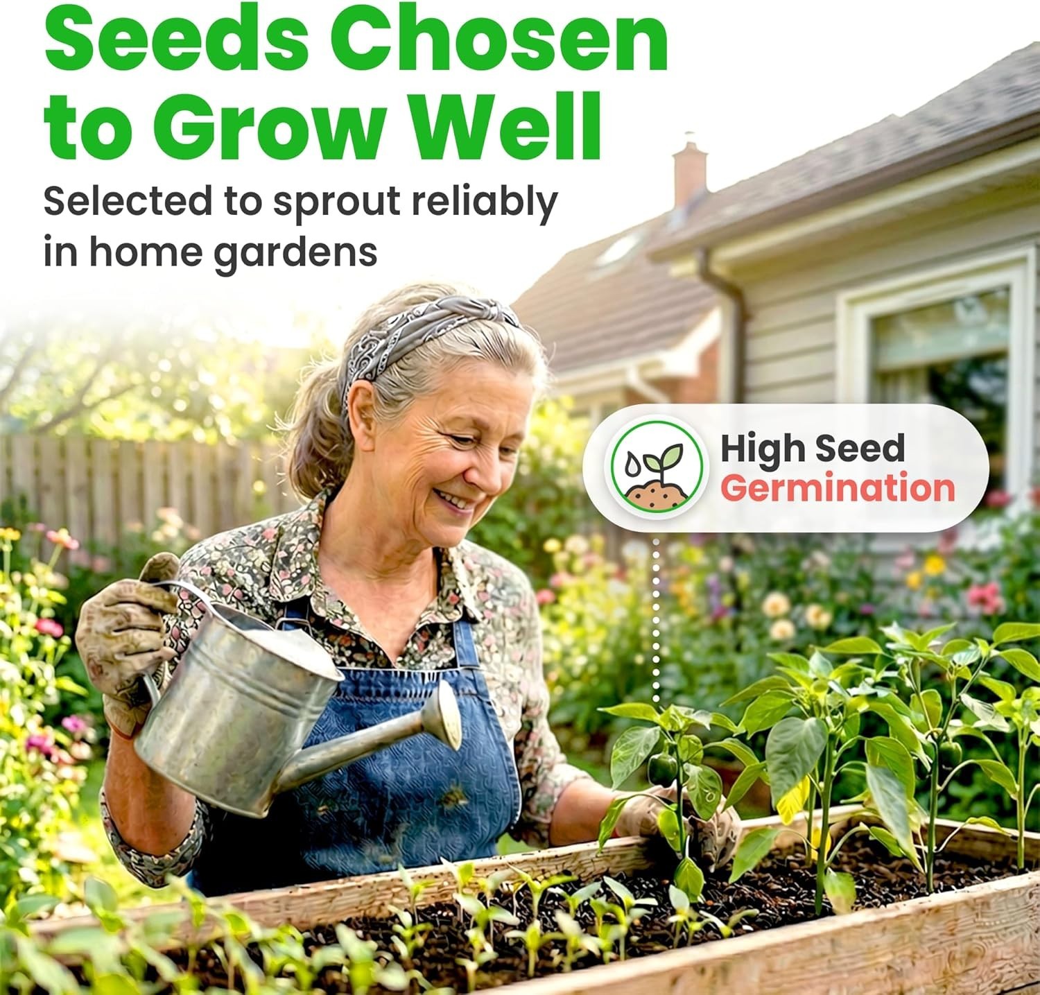 11 Heirloom Vegetable & Fruit Seeds Pack for Garden, Non-GMO, High Germination