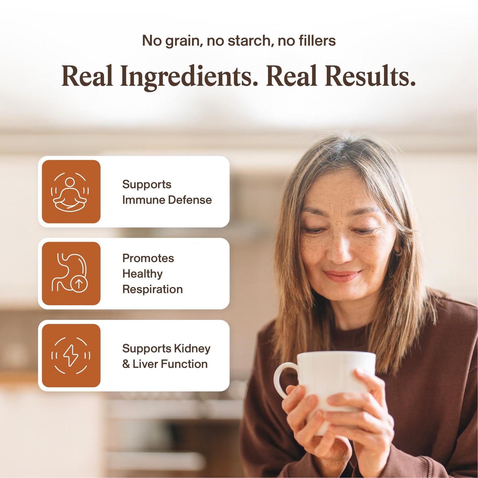 Real Mushrooms Supplement Capsules – Cordyceps 120 Count (Pack of 1), Orange