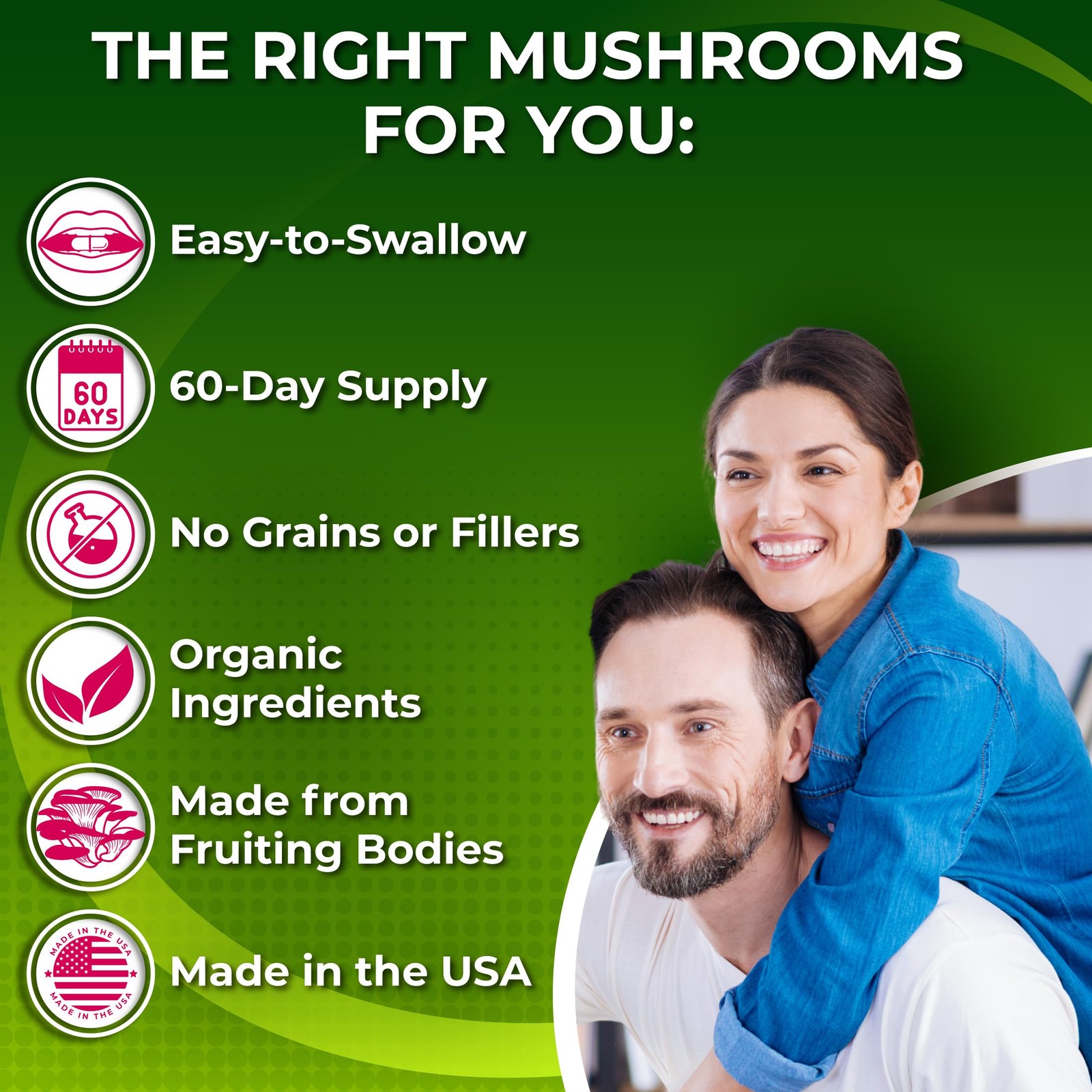 Organic Mushroom Complex: Lion’s Mane, Turkey Tail, 120 Count (Pack of 1)