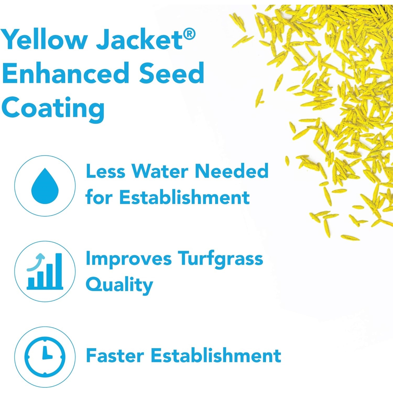 Barenbrug Turf Blue Lawn Seed HGT Blend w/ Yellow Jacket Seed Coating, 10lb