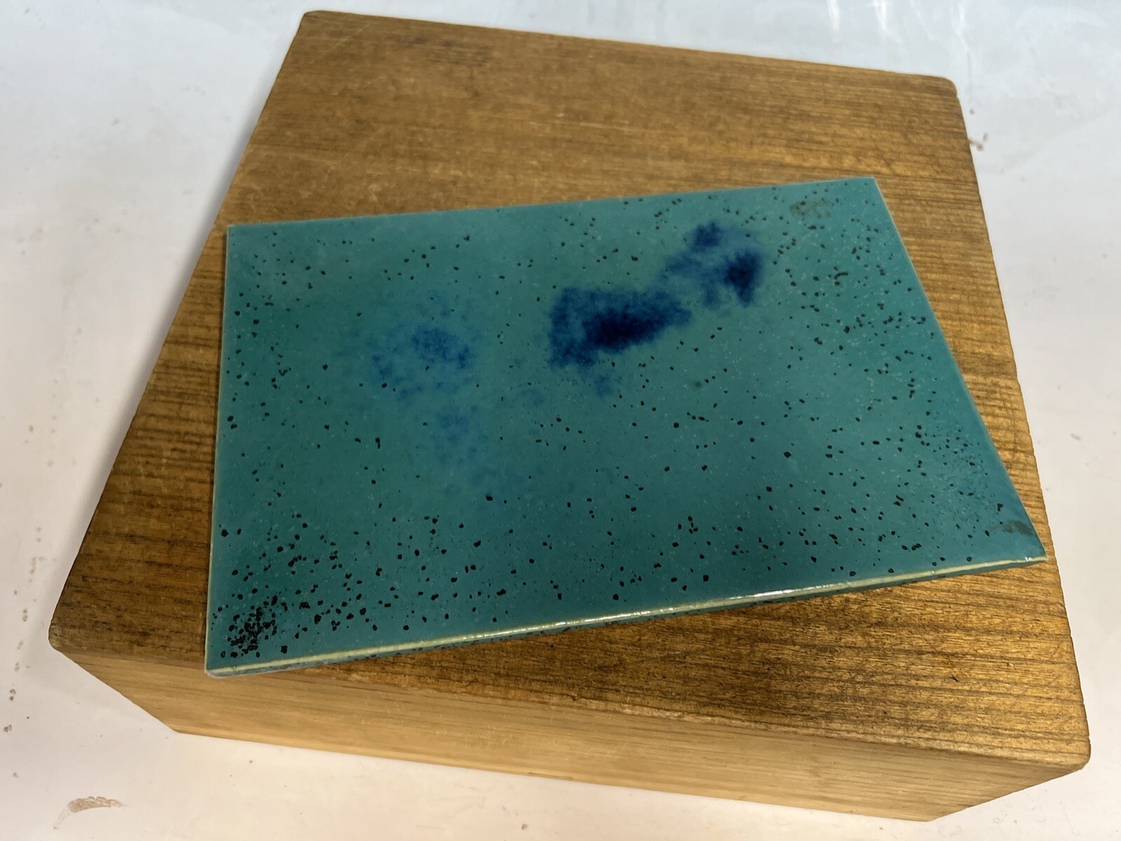 Toban Green And Blue Glazed Shohin Size Tokoname Bonsai Tree Pot Koyo 8 7/8”