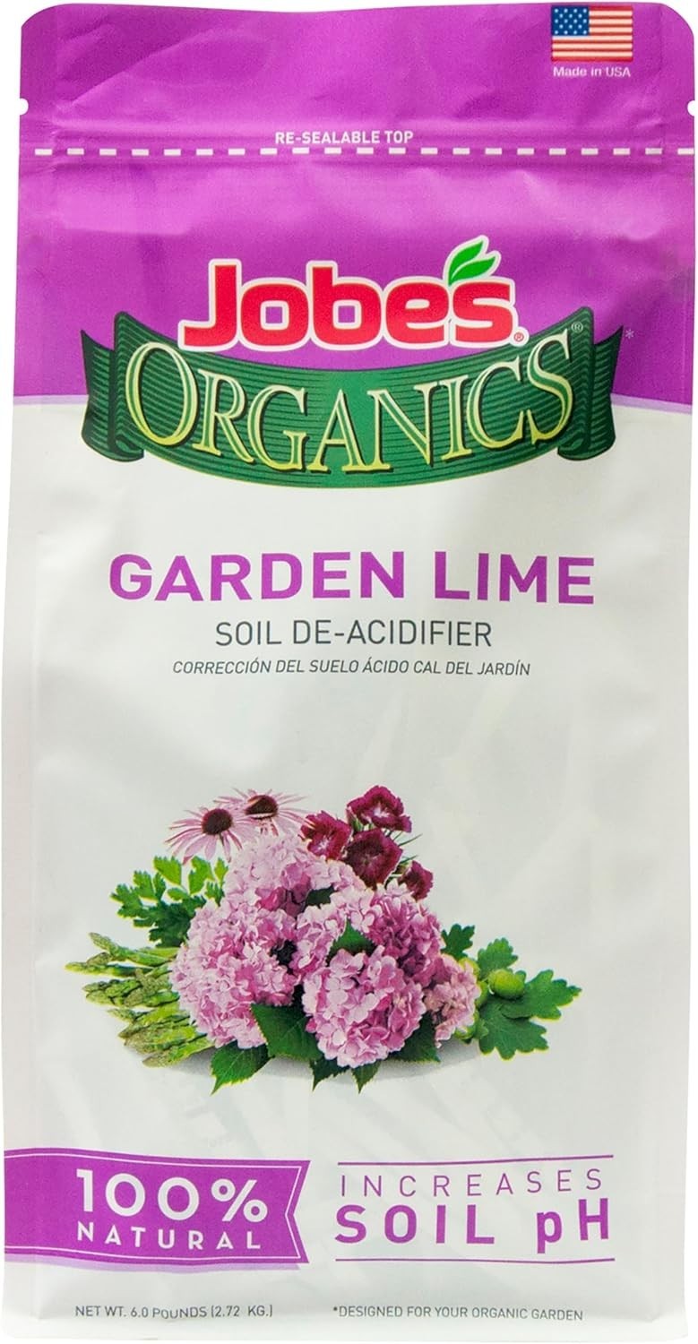 6 lbs Jobe’s Organic Garden Lime – Nutrient-Rich Soil Care for Flourishing Flora