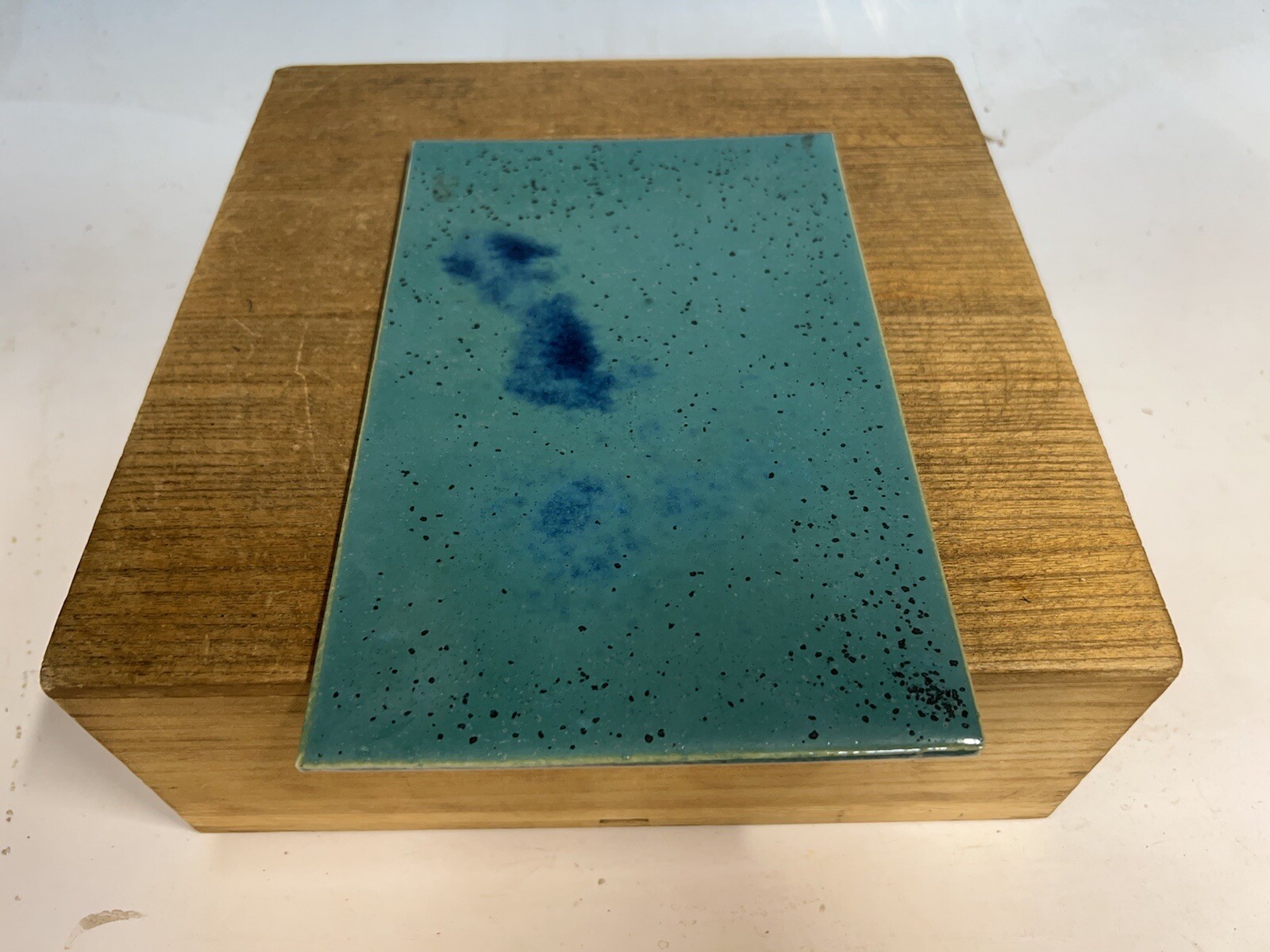 Toban Green And Blue Glazed Shohin Size Tokoname Bonsai Tree Pot Koyo 8 7/8”