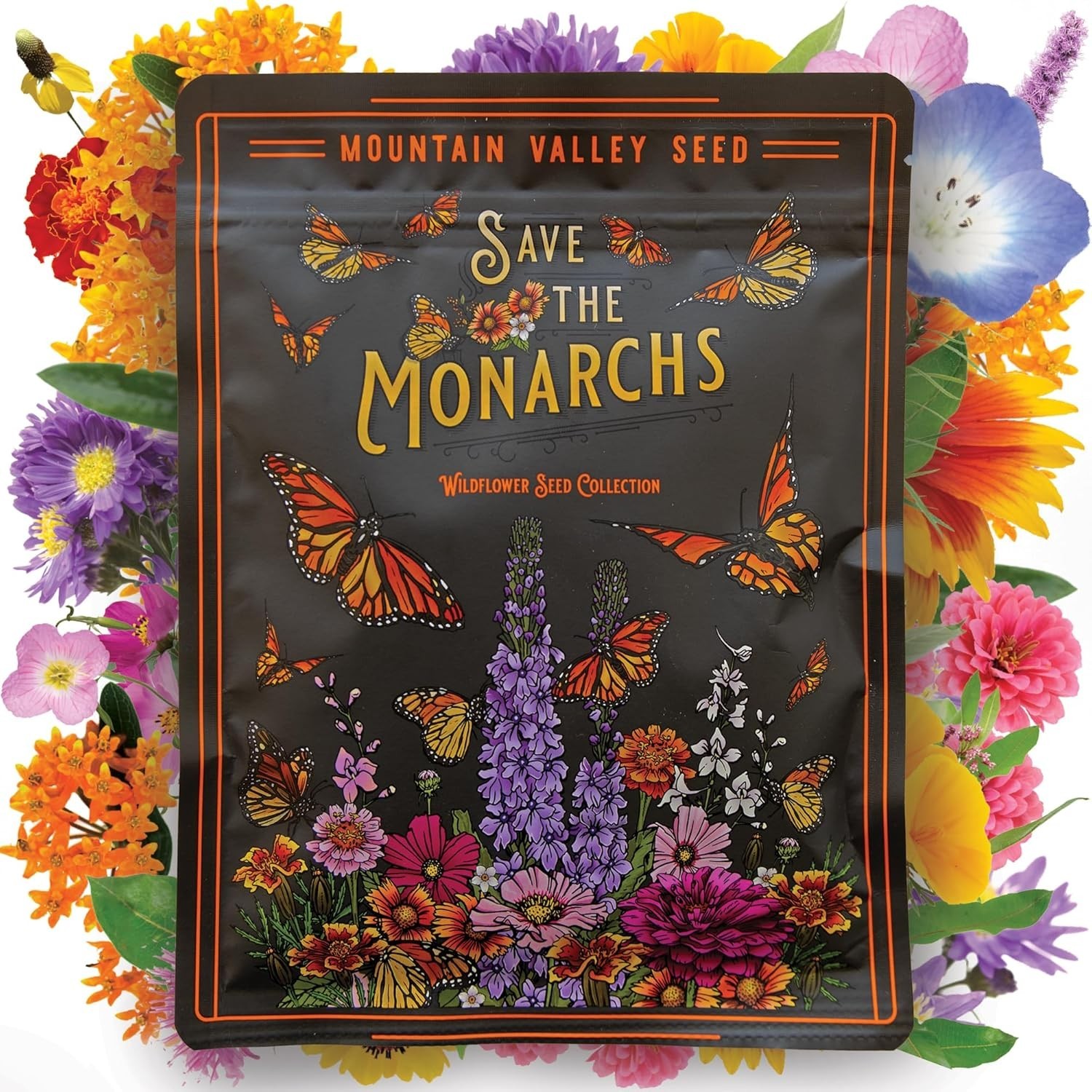 Perennial Wildflower Mix – 100,000+ Non-GMO Seeds for Vibrant Pollinator Gardens