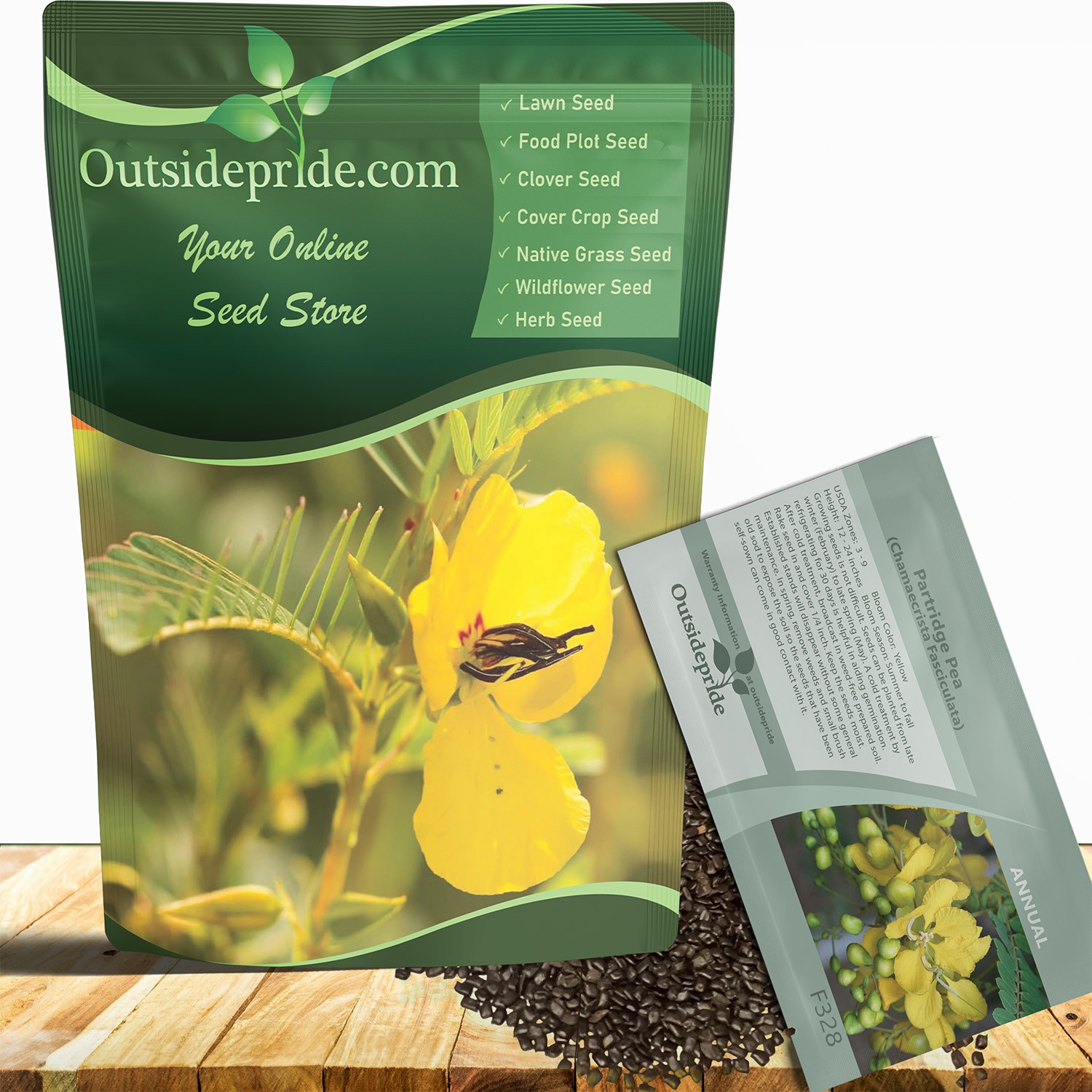 1000 Seeds Partridge Pea Seeds Drought Tolerant Wild Flower & Forage Seed